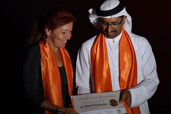 Ceremony of Grand Opening of Liwa Art-Hub with owner Ahmed Al Yafei